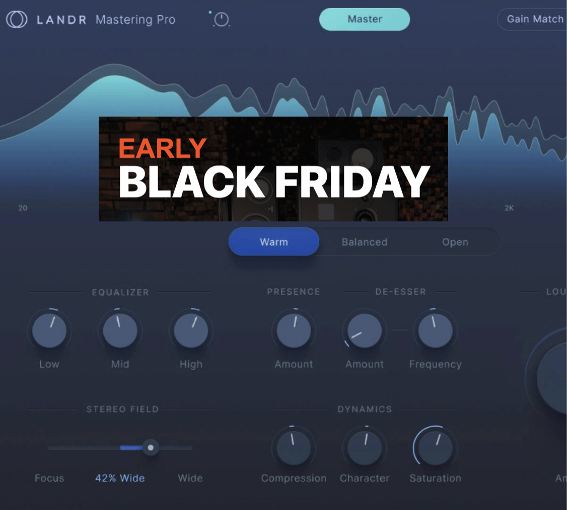 LANDR - Early Black Friday Sale! Mastering Plugin PRO (Perpetual, Latest)